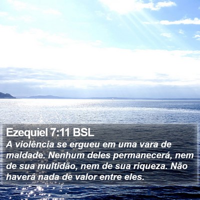 Ezequiel 7:11 BSL Bible Verse Image