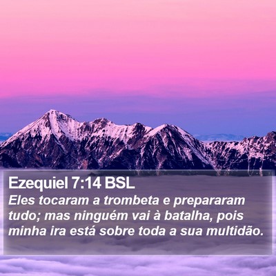 Ezequiel 7:14 BSL Bible Verse Image