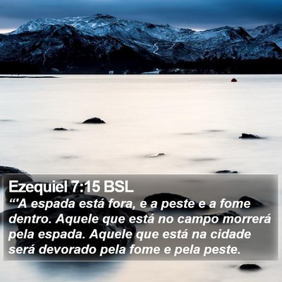 Ezequiel 7:15 BSL Bible Verse Image