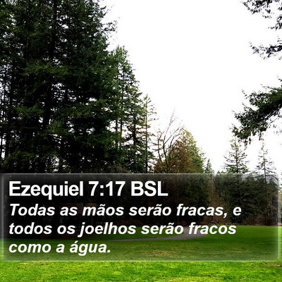 Ezequiel 7:17 BSL Bible Verse Image
