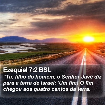 Ezequiel 7:2 BSL Bible Verse Image