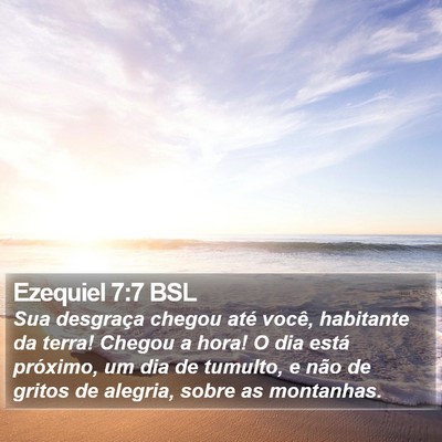 Ezequiel 7:7 BSL Bible Verse Image