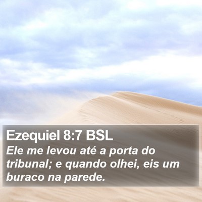 Ezequiel 8:7 BSL Bible Verse Image