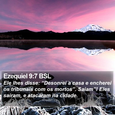Ezequiel 9:7 BSL Bible Verse Image