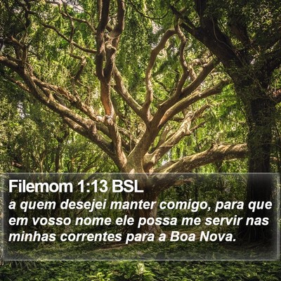 Filemom 1:13 BSL Bible Verse Image