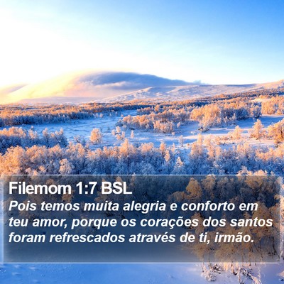 Filemom 1:7 BSL Bible Verse Image