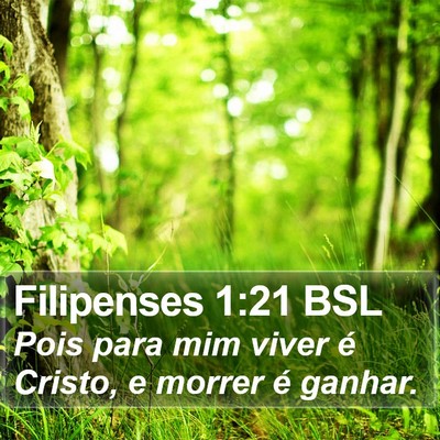 Filipenses 1:21 BSL Bible Verse Image