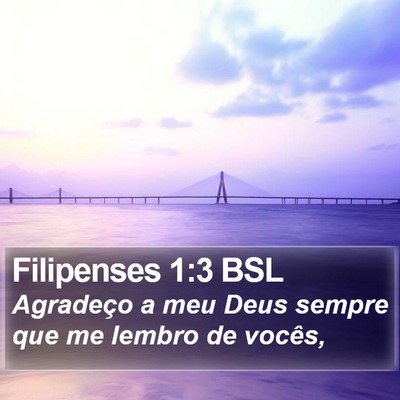 Filipenses 1:3 BSL Bible Verse Image