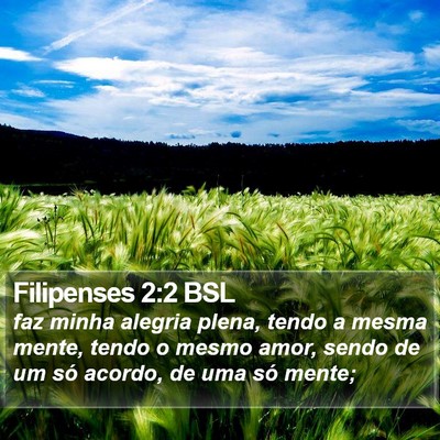 Filipenses 2:2 BSL Bible Verse Image