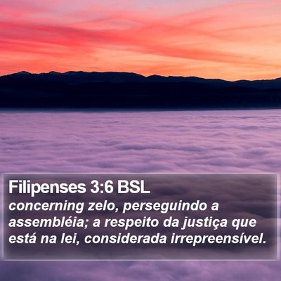 Filipenses 3:6 BSL Bible Verse Image