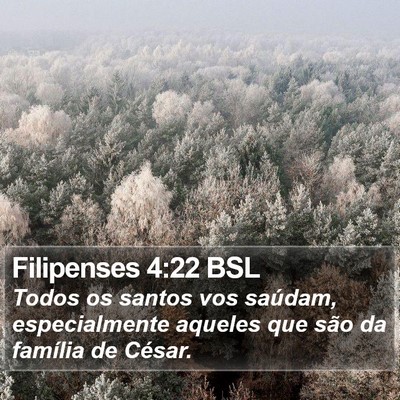 Filipenses 4:22 BSL Bible Verse Image