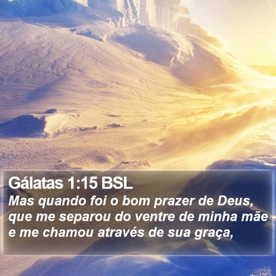 Gálatas 1:15 BSL Bible Verse Image