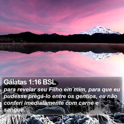Gálatas 1:16 BSL Bible Verse Image