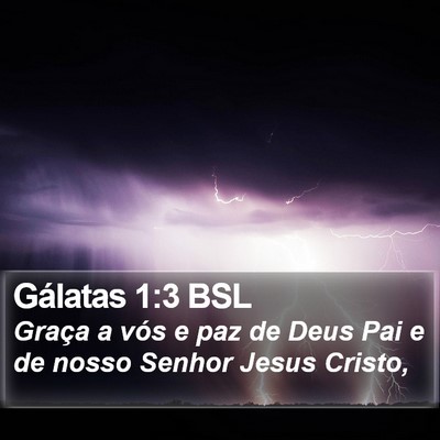 Gálatas 1:3 BSL Bible Verse Image