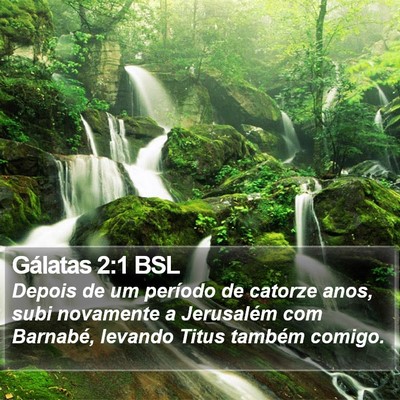 Gálatas 2:1 BSL Bible Verse Image