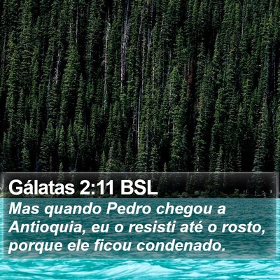 Gálatas 2:11 BSL Bible Verse Image