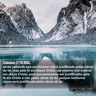 Gálatas 2:16 BSL Bible Verse Image