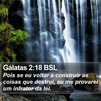 Gálatas 2:18 BSL Bible Verse Image