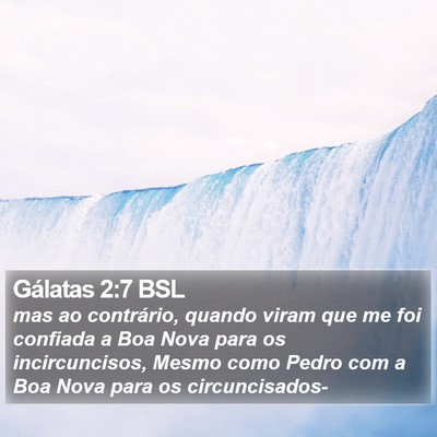 Gálatas 2:7 BSL Bible Verse Image