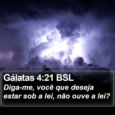 Gálatas 4:21 BSL Bible Verse Image