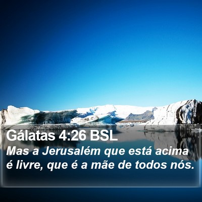 Gálatas 4:26 BSL Bible Verse Image