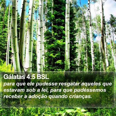 Gálatas 4:5 BSL Bible Verse Image