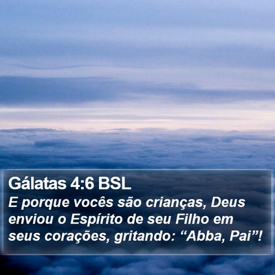 Gálatas 4:6 BSL Bible Verse Image