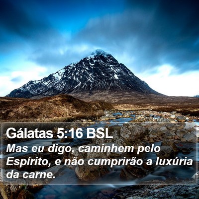 Gálatas 5:16 BSL Bible Verse Image