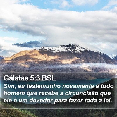 Gálatas 5:3 BSL Bible Verse Image
