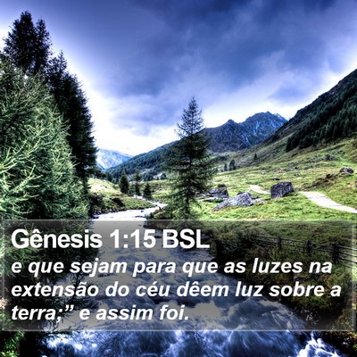 Gênesis 1:15 BSL Bible Verse Image