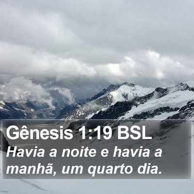 Gênesis 1:19 BSL Bible Verse Image