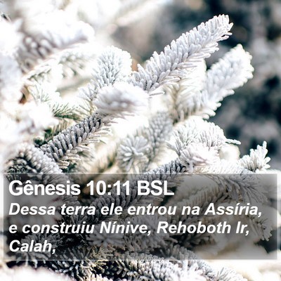 Gênesis 10:11 BSL Bible Verse Image