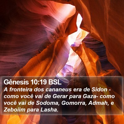 Gênesis 10:19 BSL Bible Verse Image