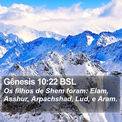 Gênesis 10:22 BSL Bible Verse Image