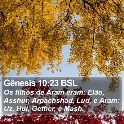Gênesis 10:23 BSL Bible Verse Image