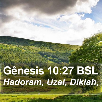 Gênesis 10:27 BSL Bible Verse Image