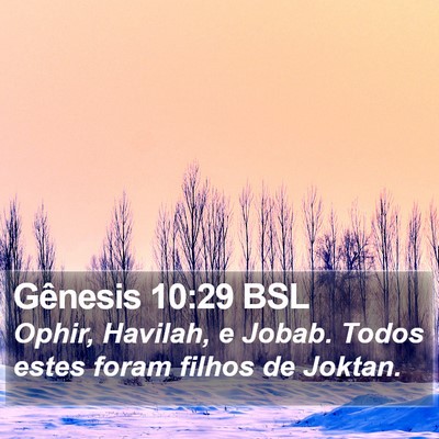 Gênesis 10:29 BSL Bible Verse Image