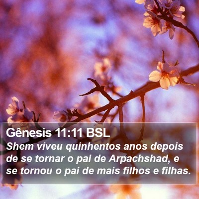 Gênesis 11:11 BSL Bible Verse Image