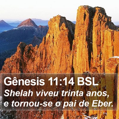 Gênesis 11:14 BSL Bible Verse Image