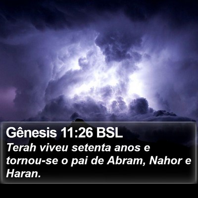 Gênesis 11:26 BSL Bible Verse Image