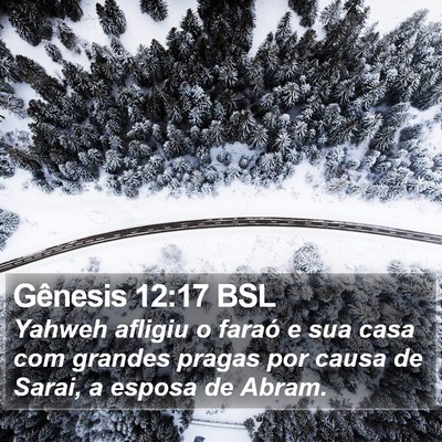 Gênesis 12:17 BSL Bible Verse Image