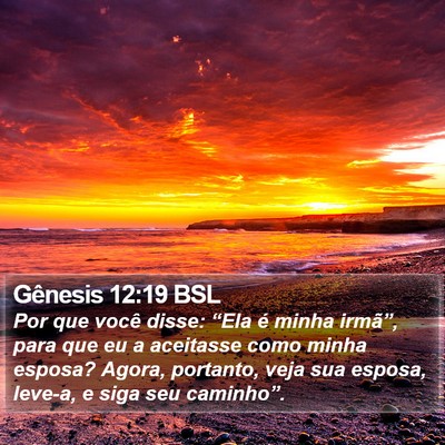 Gênesis 12:19 BSL Bible Verse Image