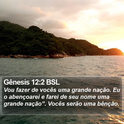 Gênesis 12:2 BSL Bible Verse Image