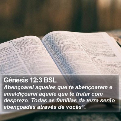 Gênesis 12:3 BSL Bible Verse Image