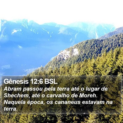 Gênesis 12:6 BSL Bible Verse Image