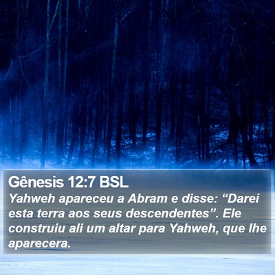 Gênesis 12:7 BSL Bible Verse Image