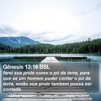 Gênesis 13:16 BSL Bible Verse Image