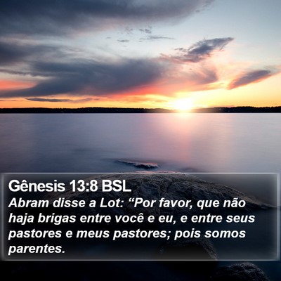 Gênesis 13:8 BSL Bible Verse Image
