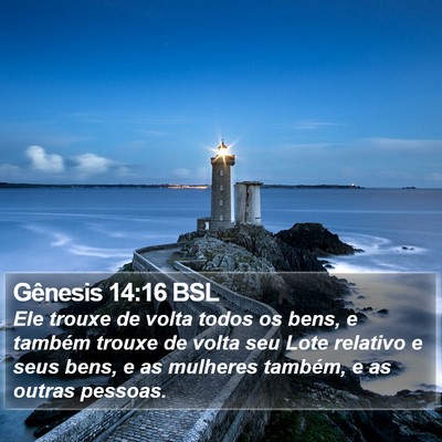 Gênesis 14:16 BSL Bible Verse Image