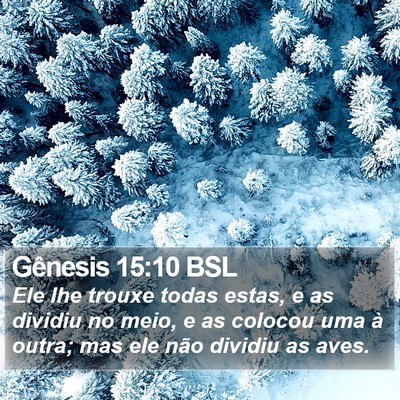 Gênesis 15:10 BSL Bible Verse Image